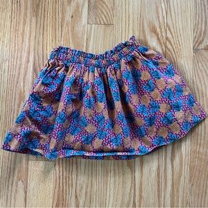 ZARA Girls Pineapple Skirt, toddler 4T